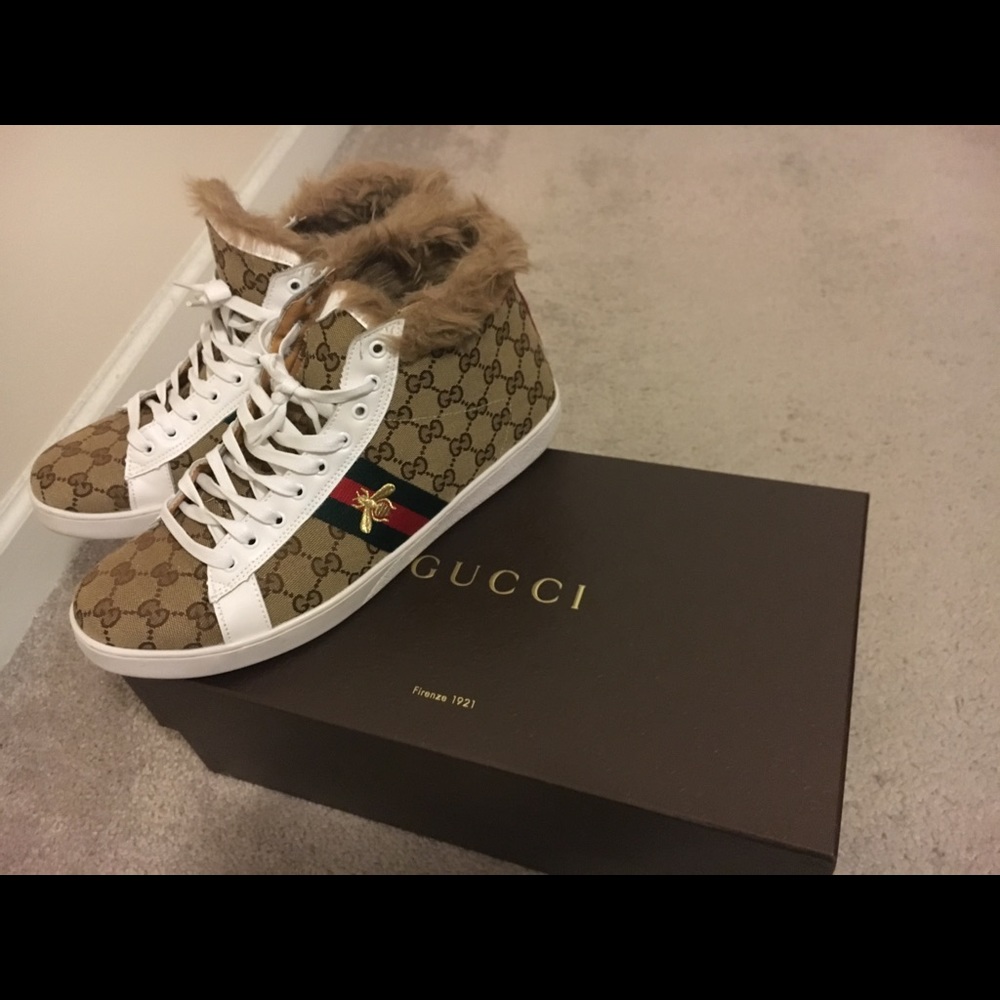 Gucci Men High-Top sneakers custom GG logo